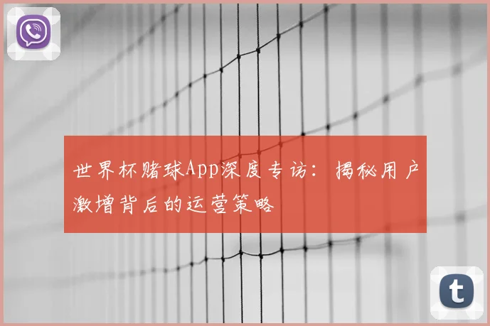 世界杯赌球App深度专访：揭秘用户激增背后的运营策略